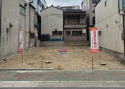大阪市西淀川区出来島2丁目 建築条件付き土地